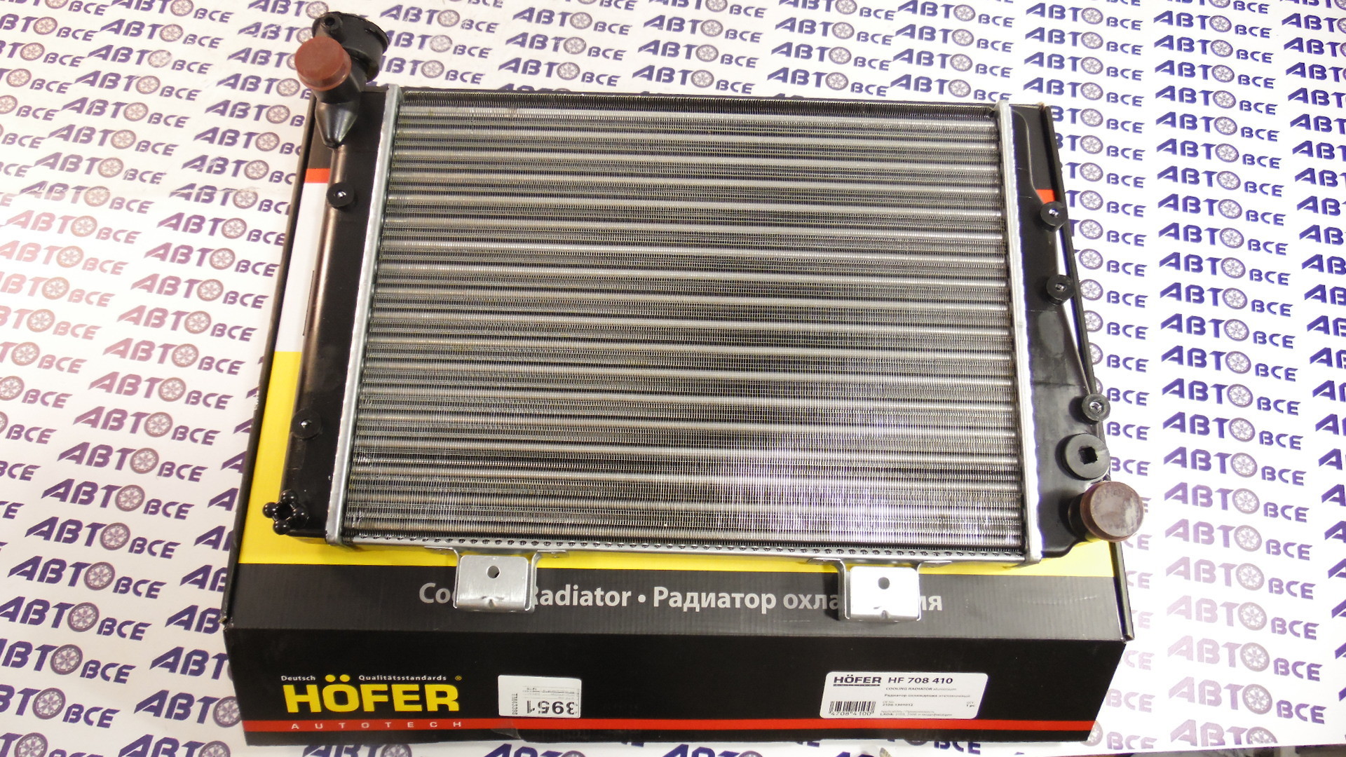 Радиатор основной (охлаждение) ВАЗ-2106-2103 алюминиевый HOFER